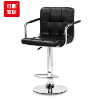 红心 吧台椅吧台凳可升降靠背椅酒吧椅休闲接待椅子转椅高脚椅HXBY-01