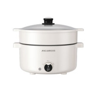 迈卡罗 (MACAIIROOS)(C) 多功能电火锅电蒸锅电煮锅宿舍学生锅电锅火锅 MC-HG332 颜色随机