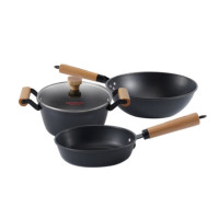 迈卡罗(Macaiiroos)(C)不粘锅具套装 炒锅煎锅汤锅家用无油烟厨具明火电磁炉通用 MC-S310A