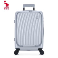 爱华仕(OIWAS)(C)皮箱旅行密码箱 6641商务万向刹车轮登机箱 OCX6641-20 银色