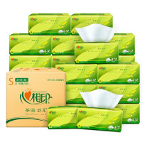 心相印(C)DT15110(箱装)心相印茶语丝享24包110抽三层塑装纸面巾 ADA01067