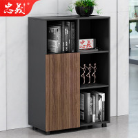 忠义 ZRZ124文件柜木质矮柜资料柜会议室边柜办公柜800*400*1200mm