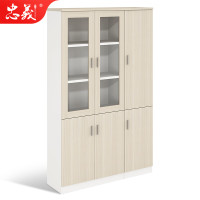 忠义 ZRZ04文件柜板式资料柜办公柜木质储物柜3门1200*400*2000mm