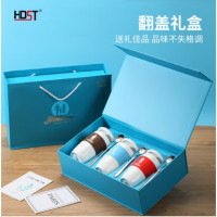 HDST (C) 幸福时光 316不锈钢勺子+陶瓷马克杯套装 XF-24004 颜色随机