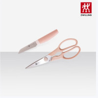 双立人(ZWILLING) now刀具两件套 虾粉色 54340-002-722