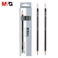晨光(M&G) (C) 晨光木杆铅笔AWP30801银黑抽条六角HB 12支装