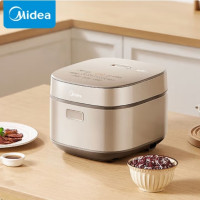 美的(Midea)(C)青瓷圆釜抗菌内胆 智多功能煮饭锅上蒸下煮煲汤煮粥锅 99.99%抗菌涂层 4L MB-RE485