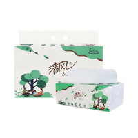 清风(C)阖家系列3层100抽纸巾 6包*4提整箱装 AR60SHD-1X