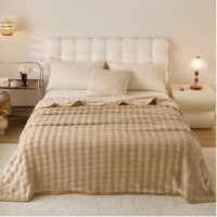 杉杉(FIRS) (C) 兔毛泡泡绒毯-咖色 180*200cm SS-MT2509