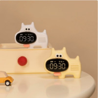 大鼻子狗时钟 整点报时贪睡闹钟儿童智能电子钟 C21