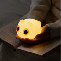 猫猫硅胶拍拍小夜灯卧室睡觉可爱摆件生日礼物儿童定时床头台灯 F-L-06
