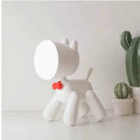 专用小狗小夜灯卡通学生学习充电led小台灯卧室家居可爱伴睡床灯 JP-xgtd