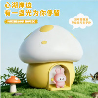 蘑菇灯台灯便携可爱公仔蘑菇台灯学生宿舍USB充电卧室办公桌 MU-361
