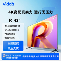 Vidda R43 4K版 海信电视 43英寸 4K超高清 超薄全面屏电视智慧屏 2+32G 游戏液晶电视43V1K-R