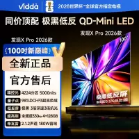 Vidda发现X Pro 2026款 100英寸 330Hz超高刷低反屏 4224分区QD-Mini LED 以旧换新