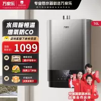 万家乐 16升水量伺服器燃气热水器燃热 天然气±0.1℃变频恒温四季随温感三大快捷浴即开即热燃气热水器 JSQ30-T6