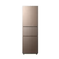 [官方正品]华凌美的冰箱出品三门213L家用小型冰箱冰箱节能低音三门三开门租房冷冻冷藏家用小冰箱BCD-213TH