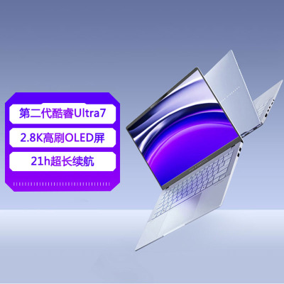 华硕无畏Pro14全新二代酷睿Ultra7 2.8K高刷 OLED高颜值AI超轻薄笔记本电脑(258V 32G 1T)