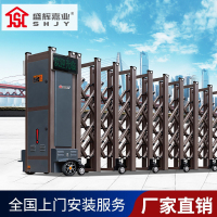 盛辉嘉业 电动伸缩门不锈钢大门出入系统远程遥控推拉门LED滚屏折叠大门