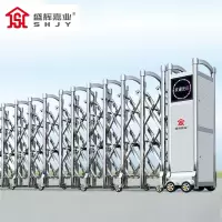 盛辉嘉业不锈钢电动伸缩门自动铝合金工厂学校单位推拉平移大门每米