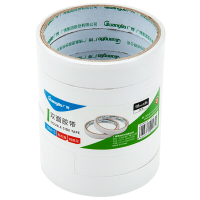 广博(GuangBo)6卷装18mm*6y 5.49米/卷双面胶带棉纸两面胶布办公文具 SM-3 筒