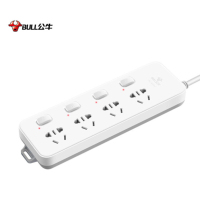 公牛(bull) GN-311 新国标插线板插排超功率过载保护 4位分控开关 5米