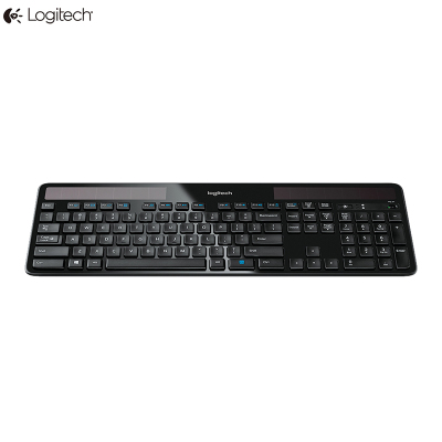 罗技(Logitech) K750 纤薄太阳能全尺寸无线键盘 办公键盘 黑色