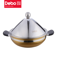 德铂(Debo) DEP-135 瓦尔堡 26cm不锈钢多功能锅高效无油烟