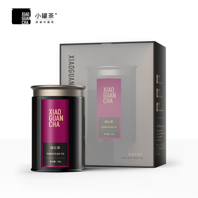 小罐茶(XIAO GUAN TEA) 滇红茶工夫红茶云南特级黑多泡茶叶礼盒 甜香浓郁 50g