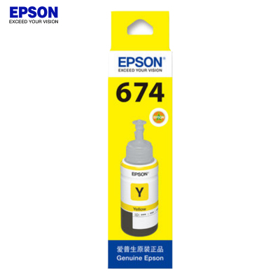 爱普生(EPSON) T6744 原装墨水 适用L801/L805/L810/L850/L180 黄色