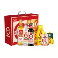 海天 0添加礼盒(优选装) 2250ml+1230g 混合炒菜调味品礼盒