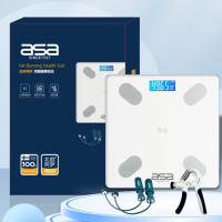 北欧阿萨(ASA) W1 体脂秤燃脂组合 体重秤体重运动套装四合一 套装款