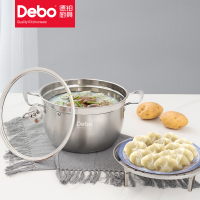 德铂(Debo) DEP-360 贝勒堡单层 不锈钢汤锅 26cm 5L