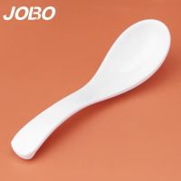 巨博(JOBO)商用密胺调羹汤勺喝汤勺子仿瓷小勺子1个装MATD7006