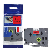 普贴/PUTY 标签打印机色带 TZ3-411 适用兄弟标签机 红底黑字 6mm(个)