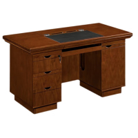 恒合 带锁油漆贴木皮 办公桌 1600*800*760mm