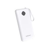 沃品(WOPOW) LQ03 自带三线22.5W快充移动电源 10000mAh 白色