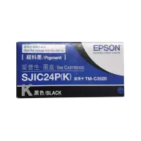 爱普生(EPSON) SJIC24P-K 黑色标签打印机墨盒 约700页 适用TM-C3520