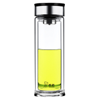 希诺 (HEENOOR) XN-6900 双层玻璃杯 295ml(计价单位：个)灰色