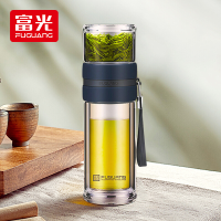 富光(FUGUANG) G1609-SH-240 240ml 泡茶师水杯 双层玻璃杯 (计价单位：个) 深蓝色