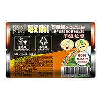 敏胤 MYL-6603 45*55cm 干+湿 2卷/包 可降解分类垃圾袋 60.00 个/包 (计价单位：包)