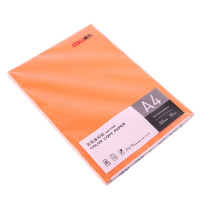 得力(deli) 7758 A4 80g 100张/包 彩色复印纸 (计价单位:包) 橙色