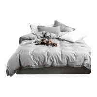 伊伊爱 CMTJ-9XK-015 简约千鸟格宽边纯棉 200*230cm 四件套 4.00 件/套 (计价单位:套)