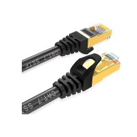 山泽(SAMZHE) CAT-730H CAT7类纯铜双屏蔽8芯双绞网络线 30.00 米/根 (计价单位:根) 黑色