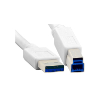 酷比客(L-CUBIC) LCCPUSB3AMBMWH-2M 2m USB3.0 打印机线 (计价单位:根) 白色