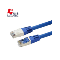酷比客(L-CUBIC) LCLN6RRECSBU-5M 5M 六类单层屏蔽网线 5.00米/根(计价单位:根)蓝色
