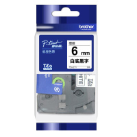 兄弟(brother) TZe-211 6mm白底黑字 标签打印机色带 1.00 盒/个 (计价单位:个) 黑色