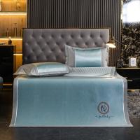 伊伊爱 XZ0AN02200017 /150*200cm撞色冰藤席赛尼尔凉席套件 凉席 (计价单位:件) 湖蓝