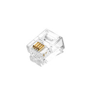 酷比客(L-CUBIC) LCLNC3PLUG64 100个/包 电话水晶头 (计价单位:包) 透明色