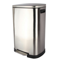 科力邦(Kelibang) KB1081 0.45mm410无指纹不锈钢+ABS+PP塑料 50L 垃圾桶 (计价单位: